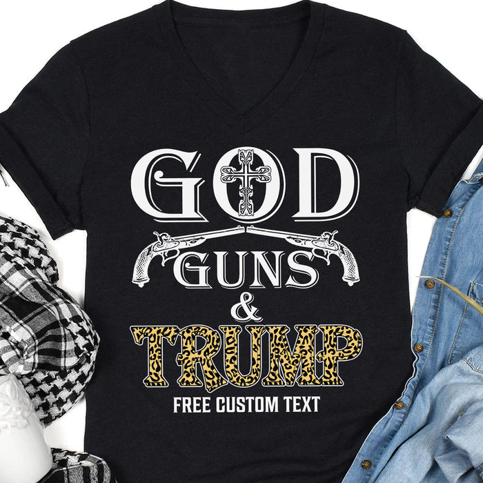 God Guns And Trump Shirt | Donald Trump Homage Shirt | Donald Trump Fan Tees | Personalized Custom Trump Shirt C976 - GOP
