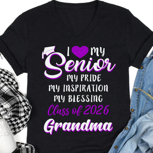 I Love My Senior - Family Senior 2024 - Personalized Custom Graduation 2024 Shirt C635