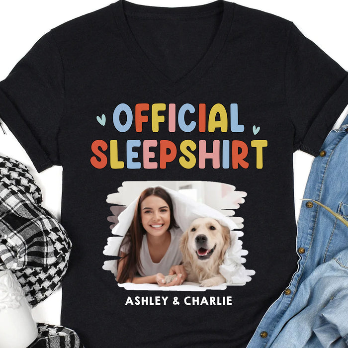 Official Sleepshirt Personalized Custom Photo Dog Cat Shirt C671