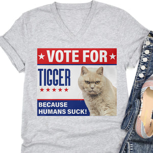 Vote For Your Pet, Make America Furfect Again | Personalized Custom Photo Dog Cat Shirt | Gift For Dad Mom C900V2