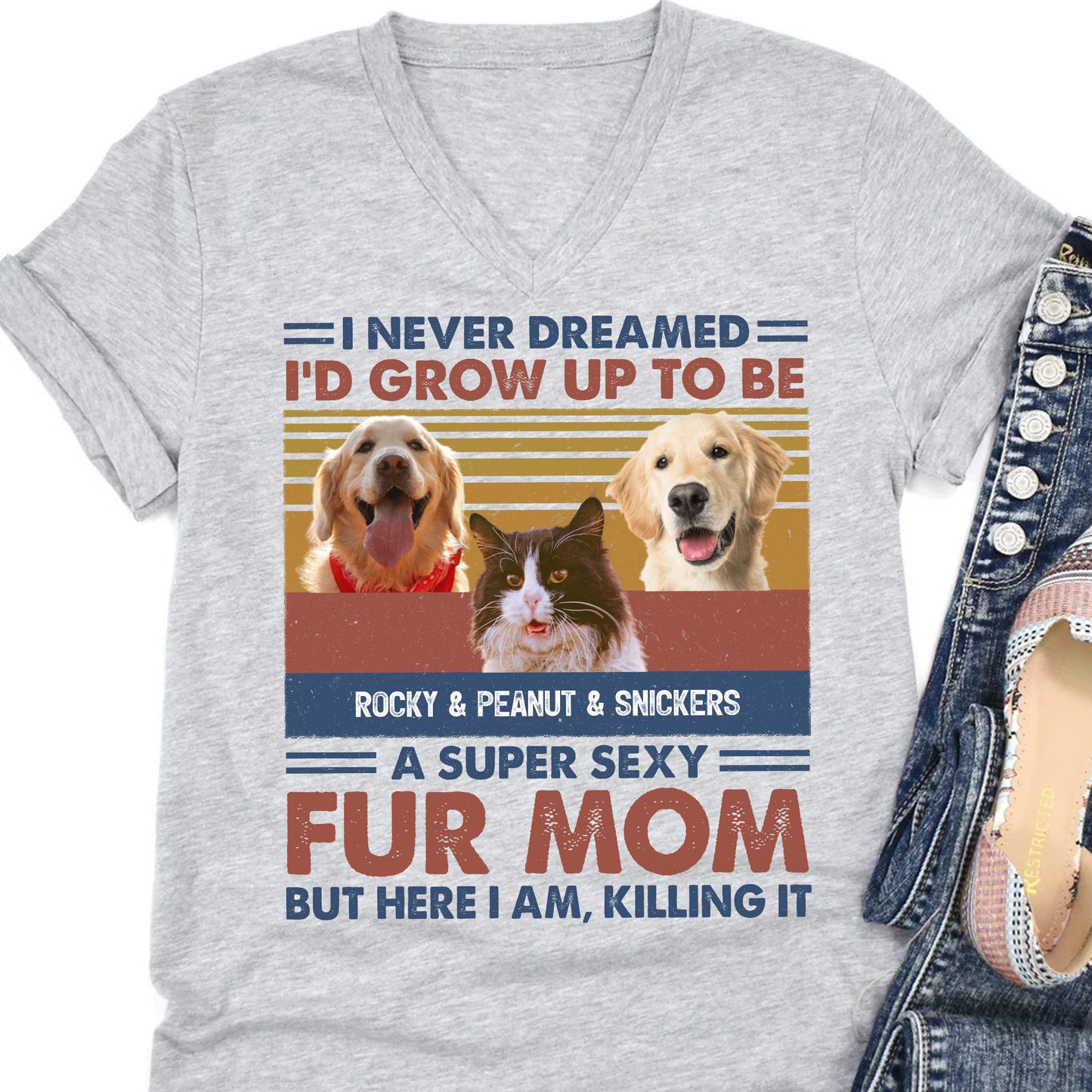 Super Sexy Dog Dad Dog Mom Personalized Custom Photo Dog Cat Shirt C740