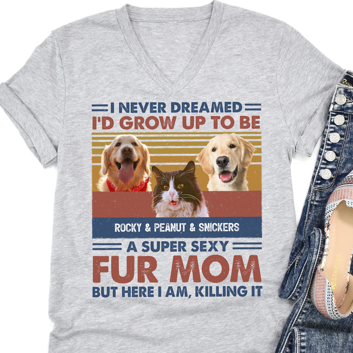 Super Sexy Dog Dad Dog Mom Personalized Custom Photo Dog Cat Shirt C740
