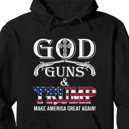 God Guns And Trump Shirt | Donald Trump Homage Shirt | Donald Trump Fan Tees | Personalized Custom Trump Shirt C976 - GOP