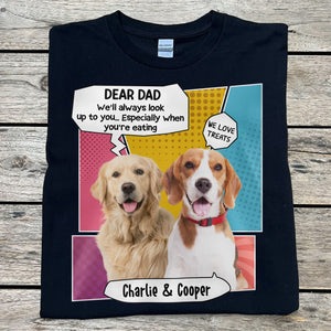 Always Look Up To You Personalized Custom Photo Dog Cat Dark Shirt C764