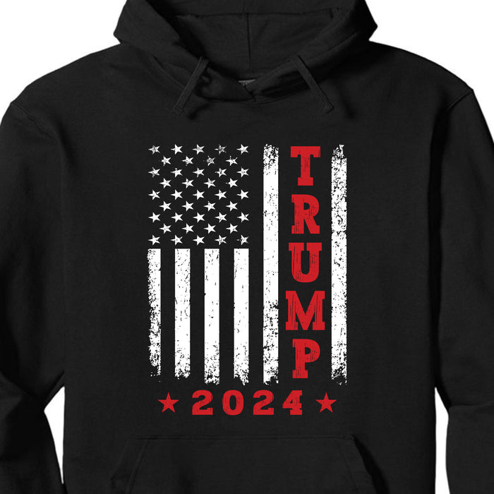 Trump 2024 American Flag Vintage Shirt | Donald Trump Homage Shirt | Donald Trump Fan Tees | Personalized Custom Trump Shirt C984 - GOP