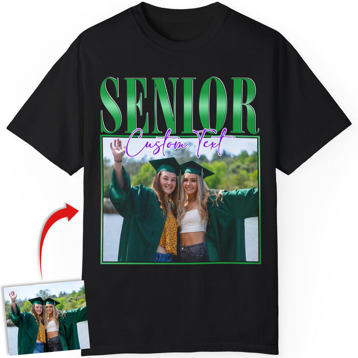 Senior 2024 - Live Preview Custom Graduation Tee - Personalized Photo Graduation Shirt C858