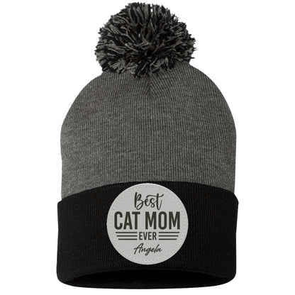 Custom Patch Hat, Best Dog Dad Ever, Personalized Gift For Dad Mom, Circle Leather Patch Hat C822