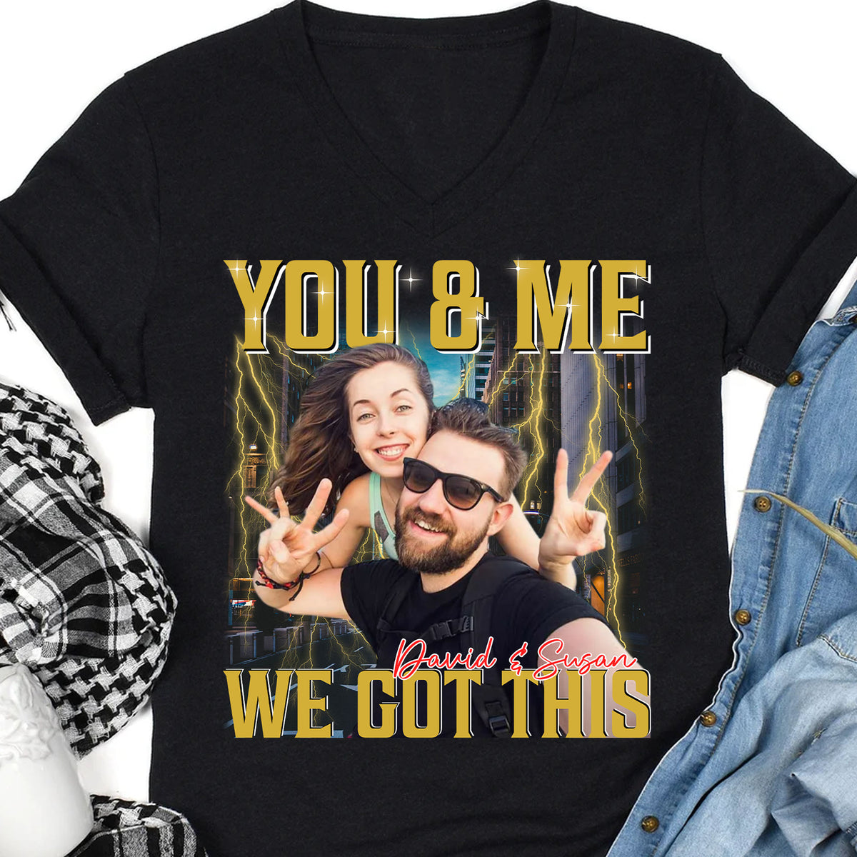 Live Preview Custom Your Own Bootleg Idea, Personalized Vintage Rap Shirt, Custom Valentines Photo Shirt C864