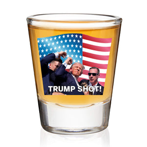 Trump 2024 Trump Shot Glass 1.5 oz | Trump 47th President Print Shot Glasses M1773- GOP