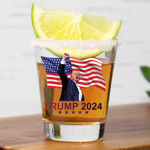 Trump 2024 Shot Glass 1.5 oz | Trump 47th President Print Shot Glasses M1772- GOP