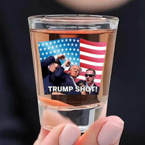 Trump 2024 Trump Shot Glass 1.5 oz | Trump 47th President Print Shot Glasses M1773- GOP