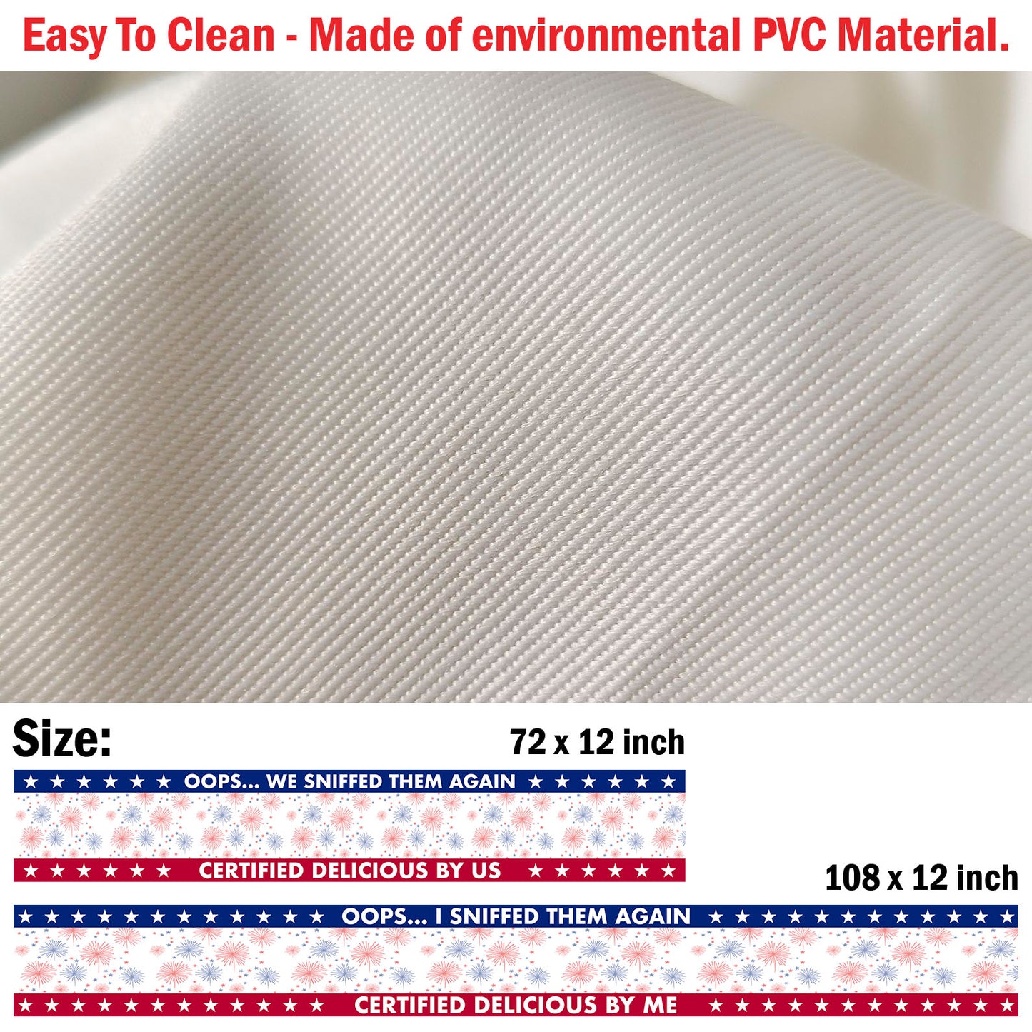 Personalized Oops We Sniffed Them Again Table Runner | Custom Dog Photo | Patriotic 4th Of July Table Runner For Kitchen 682365