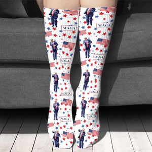 Make America Great Again Socks, Trump Dancing Socks, Gift For Trump Supporters 681825 - GOP