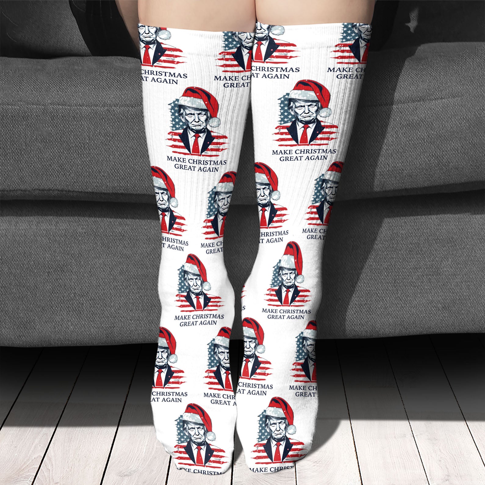 Trump Make Christmas Great Again Socks, Political Gift for Christmas, MAGA Gift , Gift For Trump Supporters 681834 - GOP