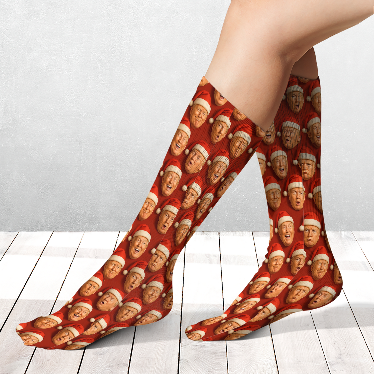 Funny Trump Santa Socks, President Donald Trump Socks, Funny Socks For Christmas 683366 - GOP
