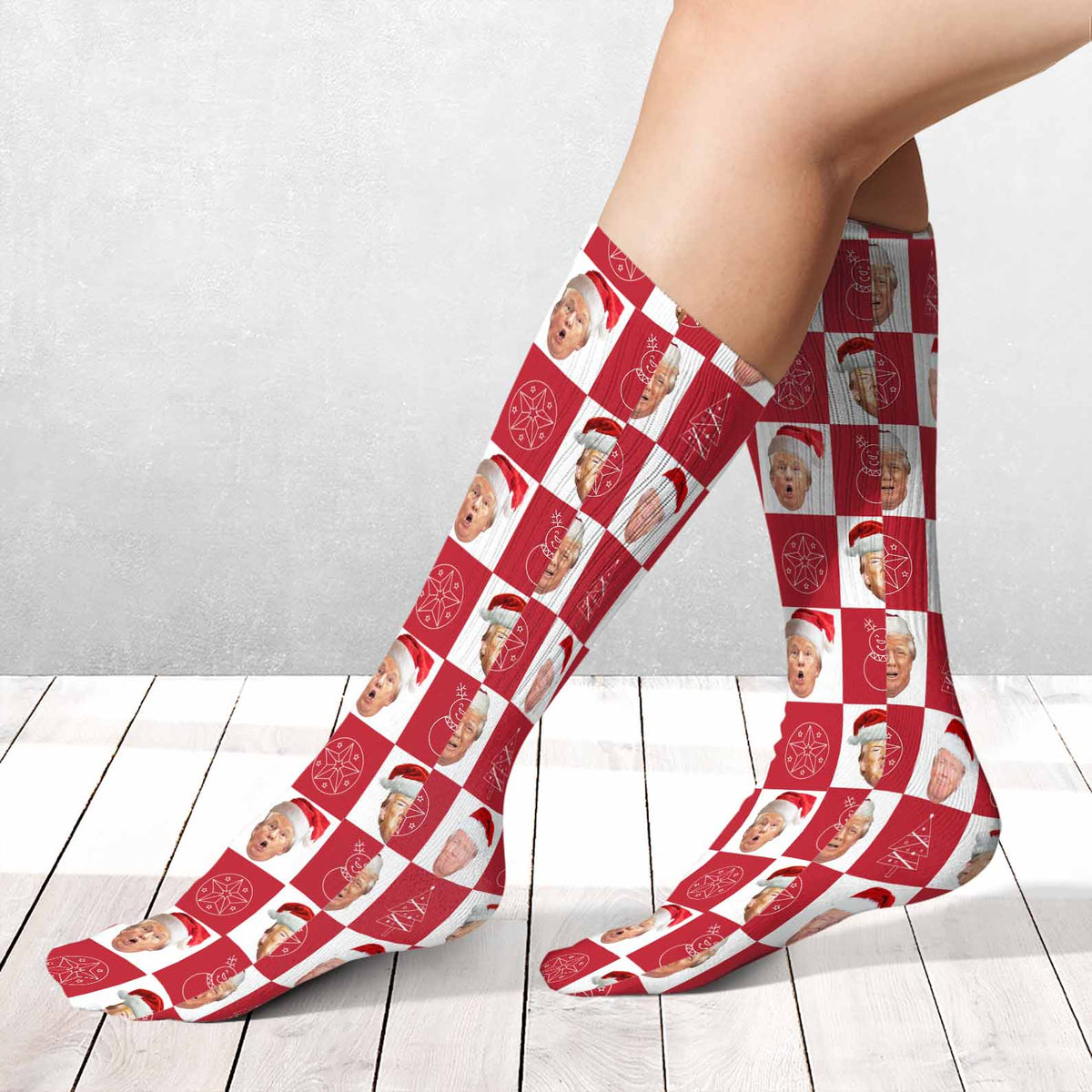 Funny Trump Santa Socks, President Donald Trump Socks, Funny Socks For Christmas 683382 - GOP