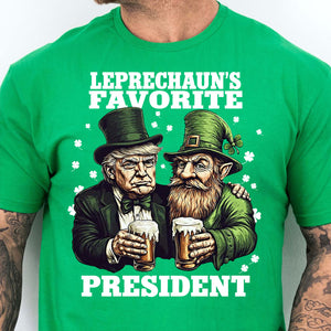 Leprechaun's Favorite President Shirt, St Patrick's Day Shirt, Trump St Patricks Day Shirt, Irish Shirt 681938