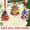 250 Years of America Acrylic Ornament | 250th Anniversary 1776–2026| Patriotic 4th of July Combo Ornament