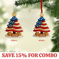 250 Years of America Car Ornament | 250th Anniversary 1776-2026 Ornament | Patriotic 4th of July Combo Acrylic Ornament 683593