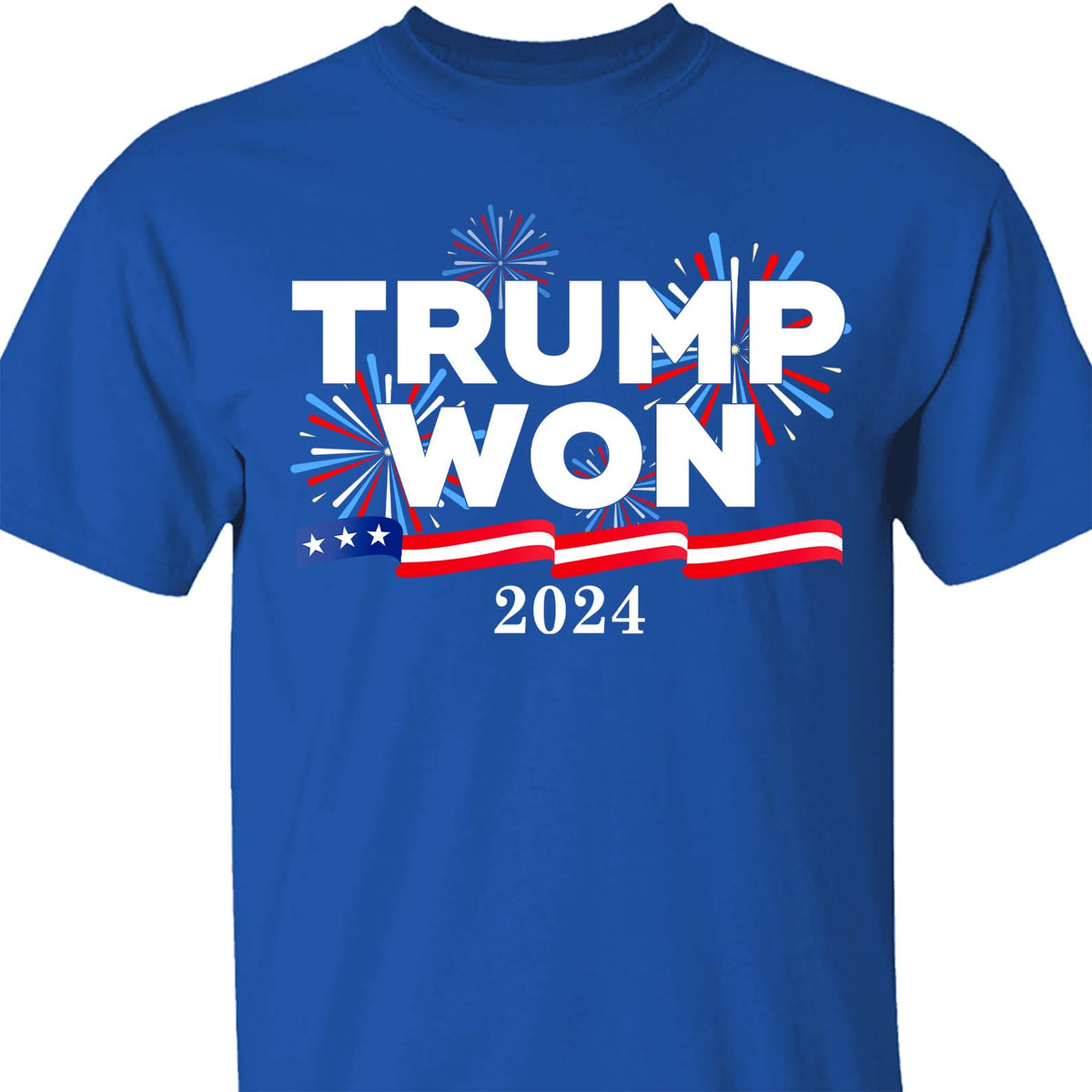 Trump Won Again Shirt, Trump 2024 Shirt, Republican Trump 47th President Shirt Dark T1720 - GOP