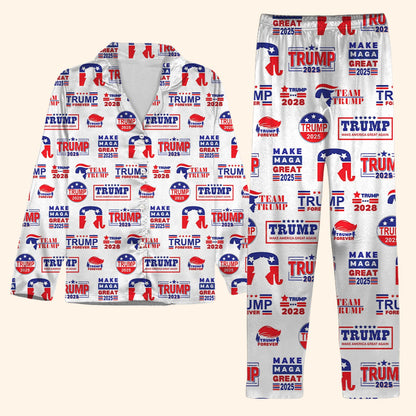 Trump Republican Pajamas, President Donald Trump Christmas Pajamas, Pajamas For Christmas 683412 - GOP