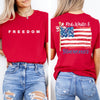 Red White and Blueberries Charlie Kirk Red Shirt | Red Freedom Shirt | We Wear Red Charlie Kirk Birthday October 14 Front & Back Shirt 683185