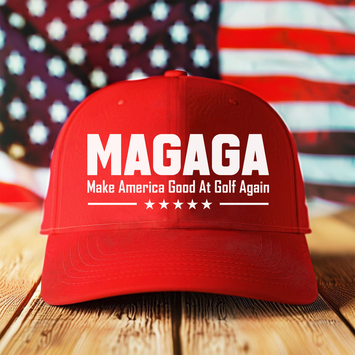 MAGAGA Printed 2D Baseball Cap | Make America Good At Golf Again Hat | Gift For Golfer - 683184