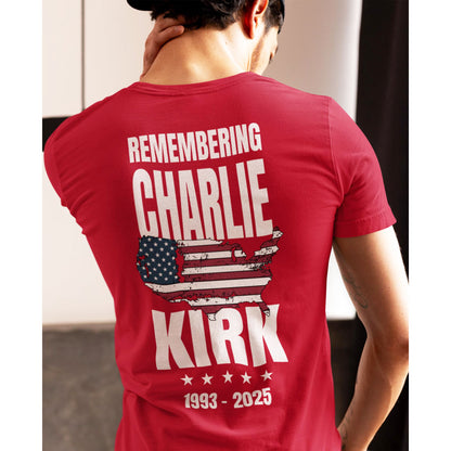 Remembering Charlie Kirk Red Shirt | Red Freedom Shirt | We Wear Red Charlie Kirk Birthday October 14 Backside Shirt 683202