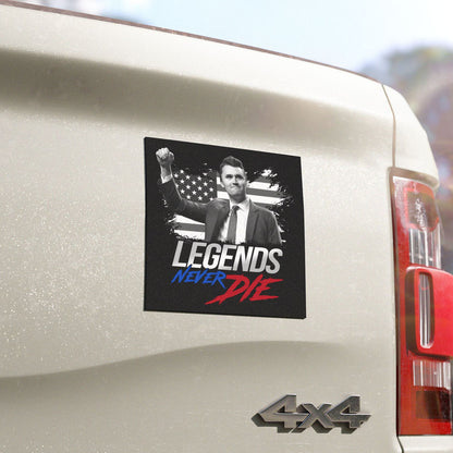 Legends Never Die Charlie Kirk Car Magnet | Stand With Charlie Kirk | Justice For Charlie Kirk 683153