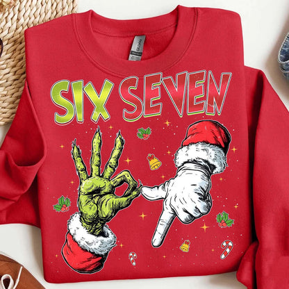 Trending Six Seven Meme Shirt | Funny Mean Guy Christmas Sweatshirt | Viral 6 7 Joke Tee 683302 - WFD