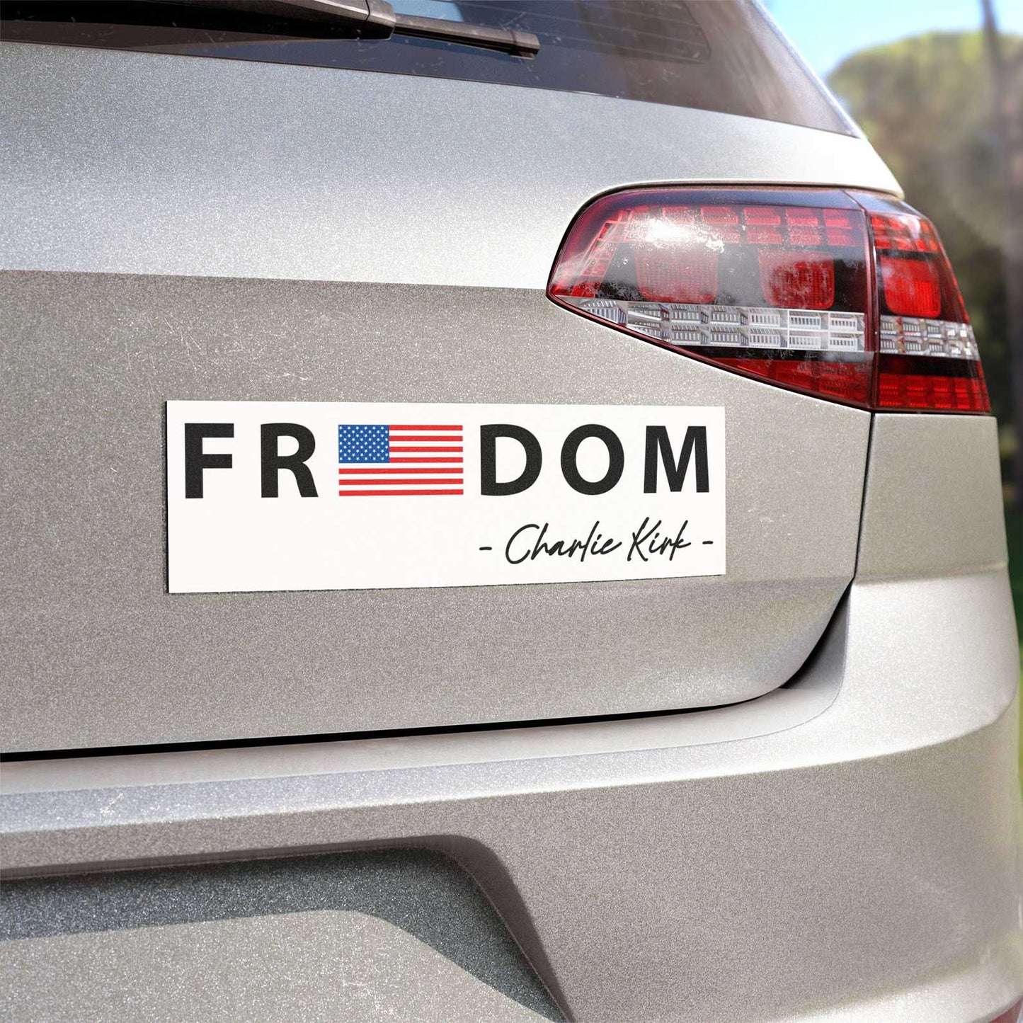 Freedom Charlie Kirk Car Magnet | Stand With Charlie Kirk | Justice For Charlie Kirk 683151