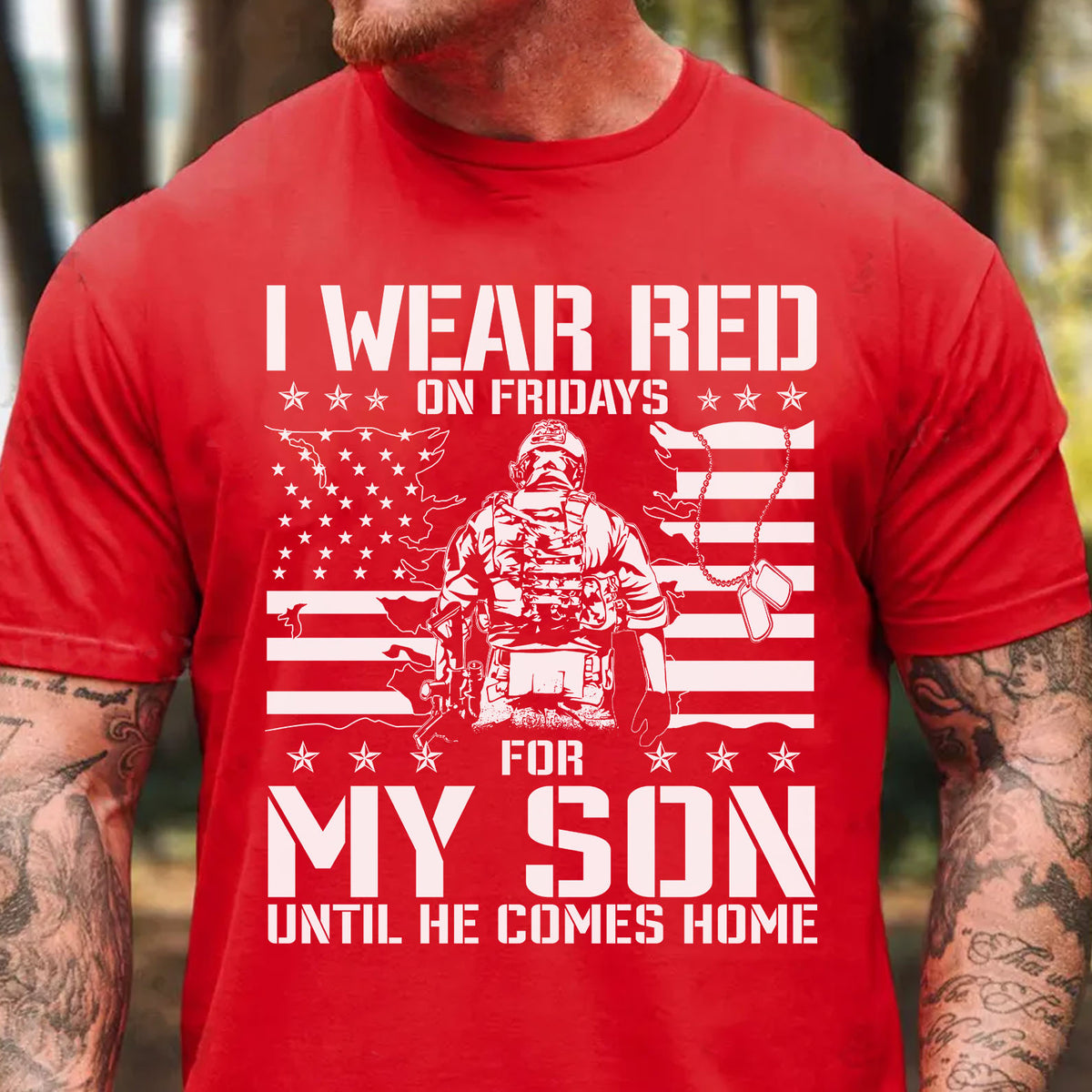 I Wear Red On Friday For My Son Shirt | Remember Everyone Deployed Shirt | Veteran Military RED Friday Shirt 683049