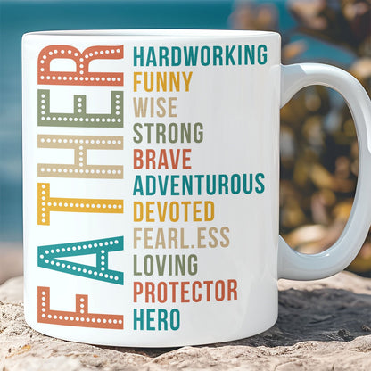 Best Dad Ever Mug | Father’s Day Coffee Cup for Men, Coffee Cup for Proud Dad, Funny Gift for Husband 682243