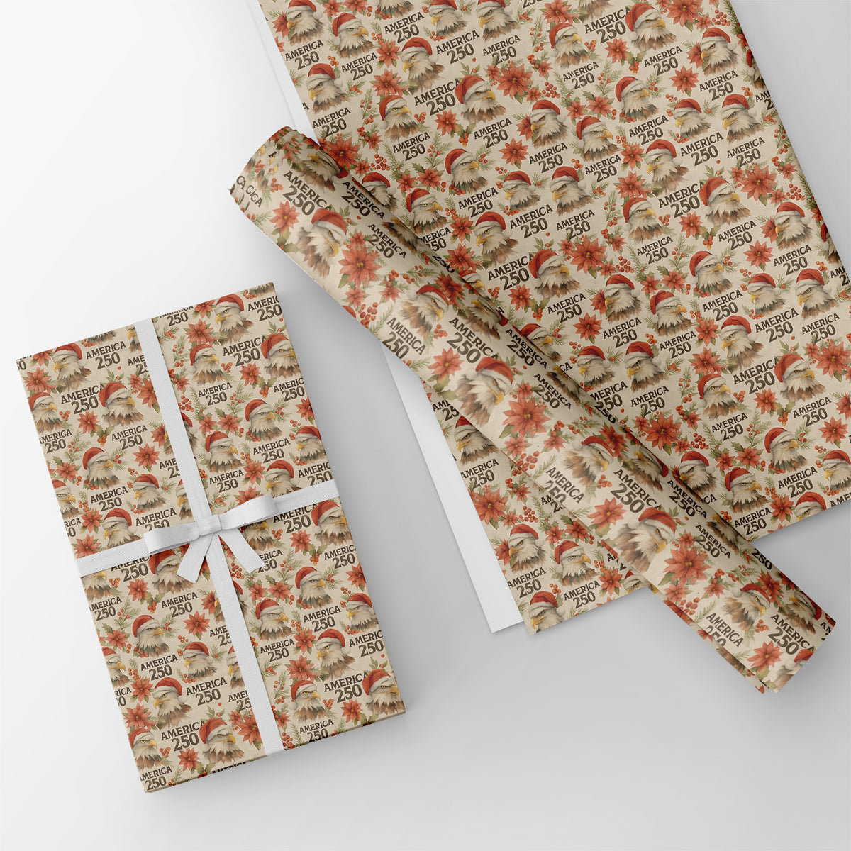 250 Year America Gift Wrap | Patriotic Wrapping Paper | USA 250th Anniversary Independence Day Packaging 683538