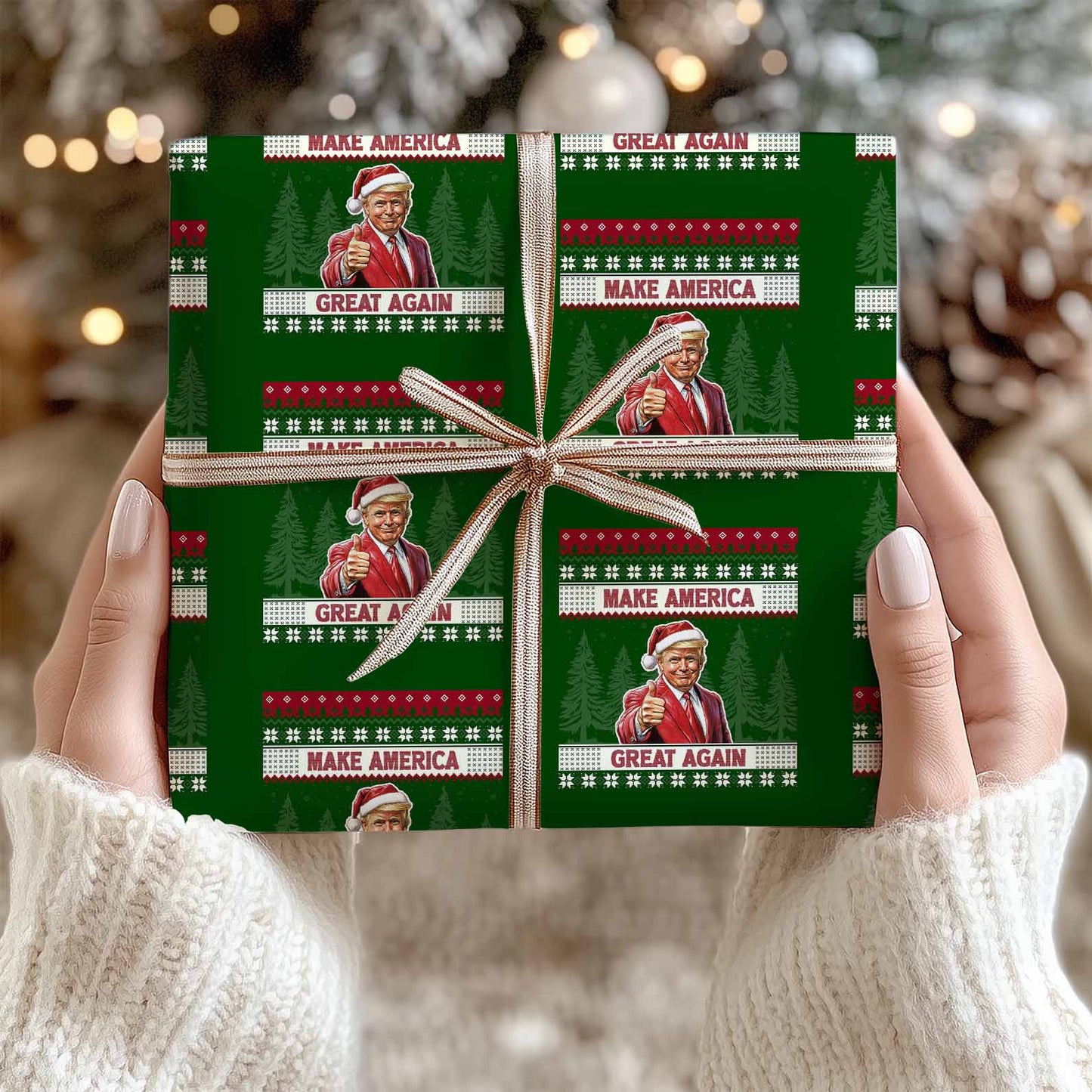 Make America Great Again Wrapping Paper, Funny Trump Wrapping Paper, Trump 2024, Republican Gift 681741 - GOP