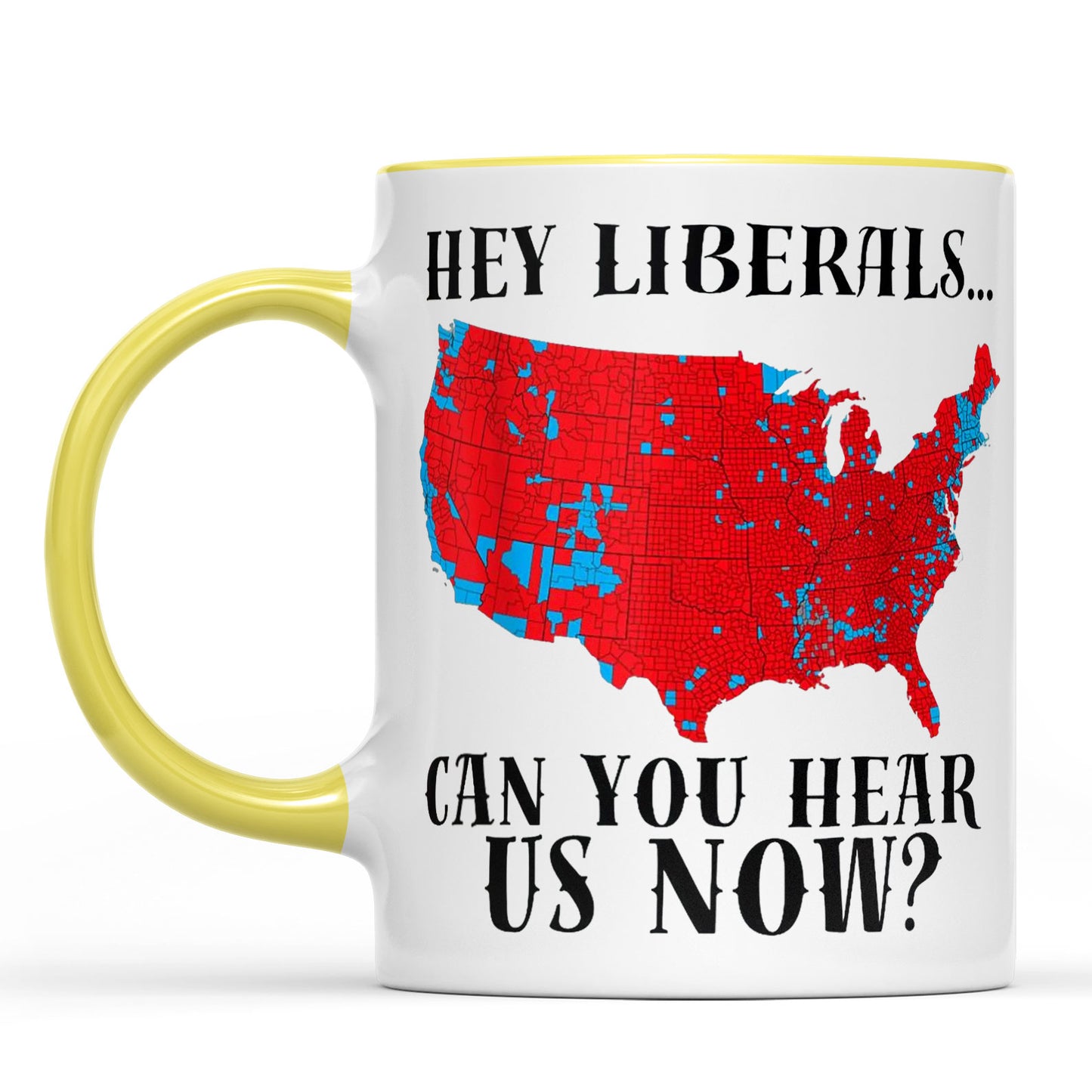 Trump Victory Map, MAGA Trump Can You Hear Us Now Coffee Mug, Red Trump Map 2024 Coffee Mug C1823 - GOP