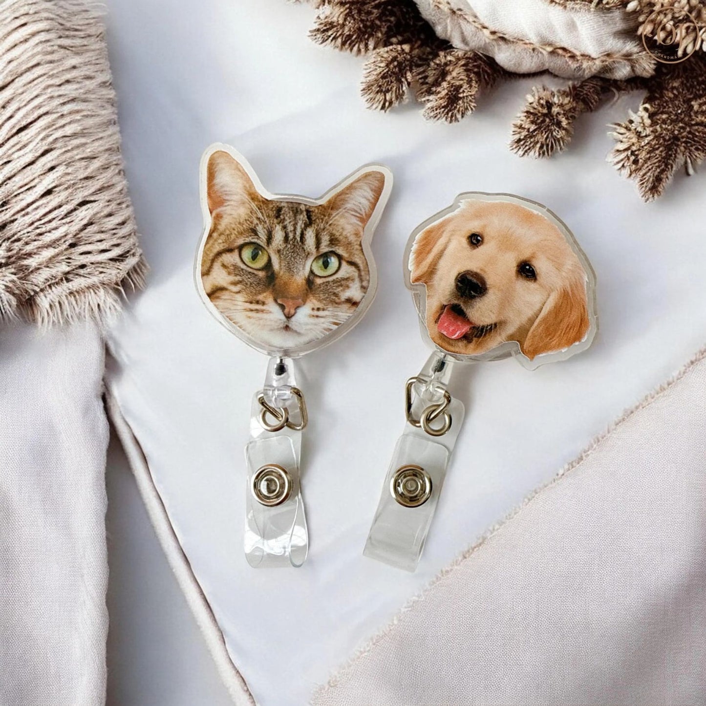 Custom Badge Reel Funny | Dog Badge Reel | Cat Badge Reel | Nurse Badge Reel | Retractable Badge Holder 683785