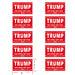 10 Pack Trump 2024 Car Stickers,8 Inches X 4 Inches Big Trump Letters Car Decal, Make America Great Again 2024 Bumper Stickers