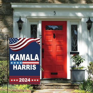 Kamala Harris 2024 Garden Flags Kamala Harris 2024 President Garden Flags 12 X 18 Inch Double-Sided Funny Garden Flag Harris for President Flags Camping Garden Flag Yard Decor (Harris-02)