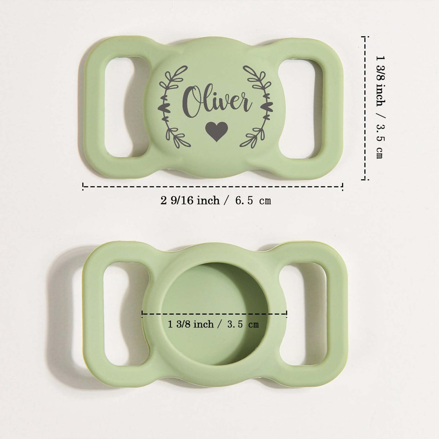 Personalized Dog AirTag Collar Holder, Custom Name AirTag Collar Holder, Pet Airtag Case Silicone BX25