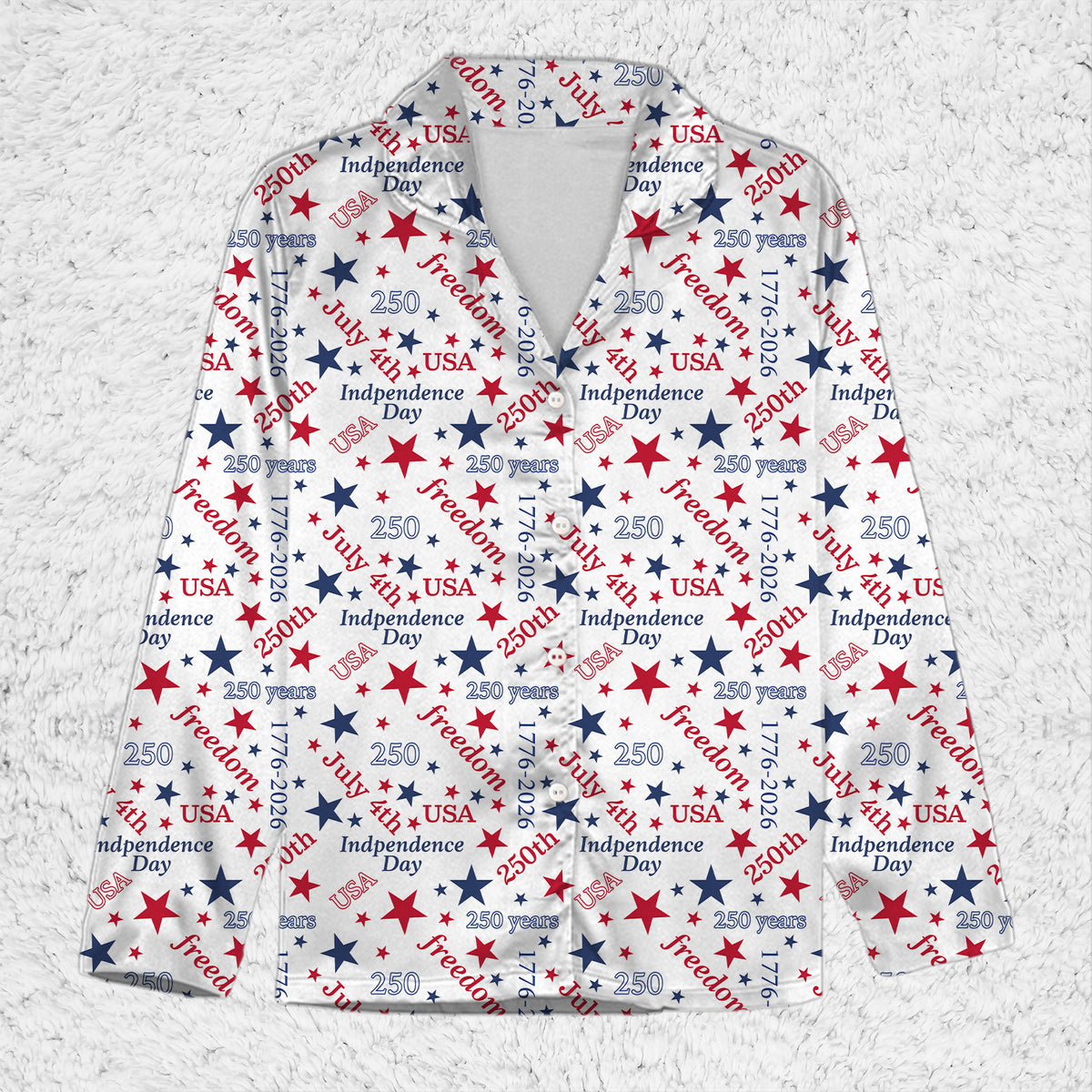 USA 250 Years Pajama Set, 1776-2026 Patriotic PJs, July 4th Independence Day Sleepwear Gift 686220
