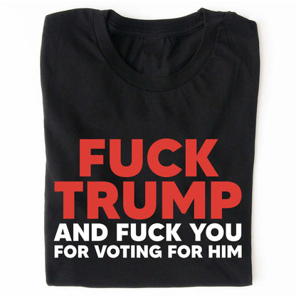 Funny Fuck Trump T-Shirt - 8647 Anti Trump Political Shirt, Anti-Republican Tee for Kamala Supporters Dark Shirt 682213
