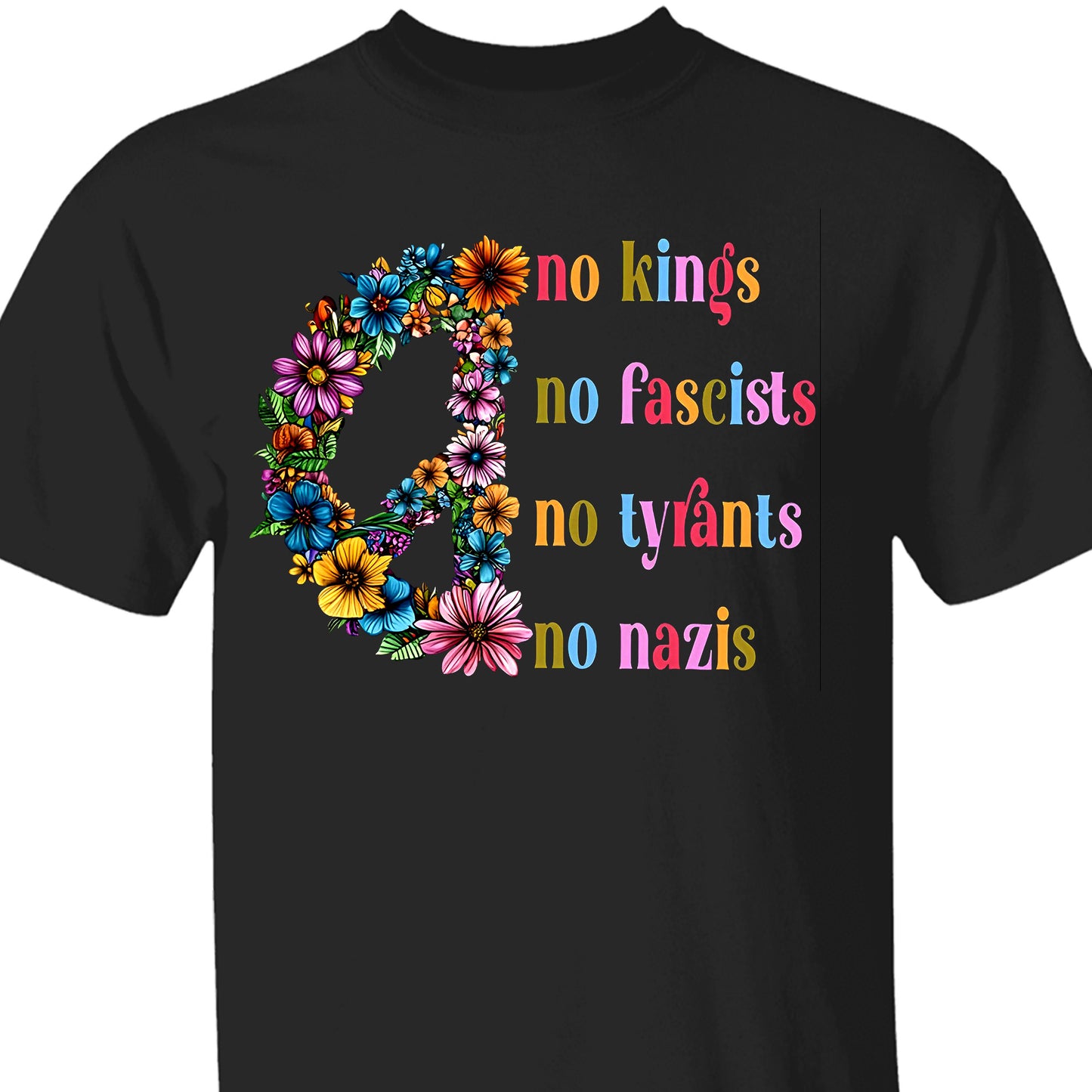 No Kings No Fascists No Tyrants No Nazis Shirt, Anti-Trump Protest Shirt, Patriotic Democracy Shirt 682465