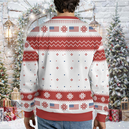 Santa's Favorite President Ugly Sweater, Funny Trump Santa Christmas All-Over-Printed Sweatshirt, Republican Gift 682804- GOP