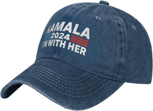 Kamala Harris 2024 Hat Kamala Harris Baseball Cap Kamala Harris for President Campaign Cap Adjustable Retro Dad Hat