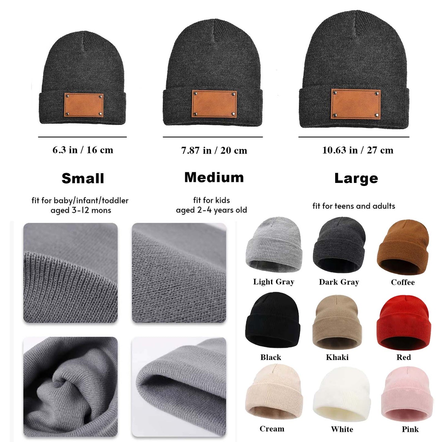 250 Years Semiquincentennial Knit Leather Patch Beanie | America 250 Years Anniversary | Print Leather Patch Hat 683631