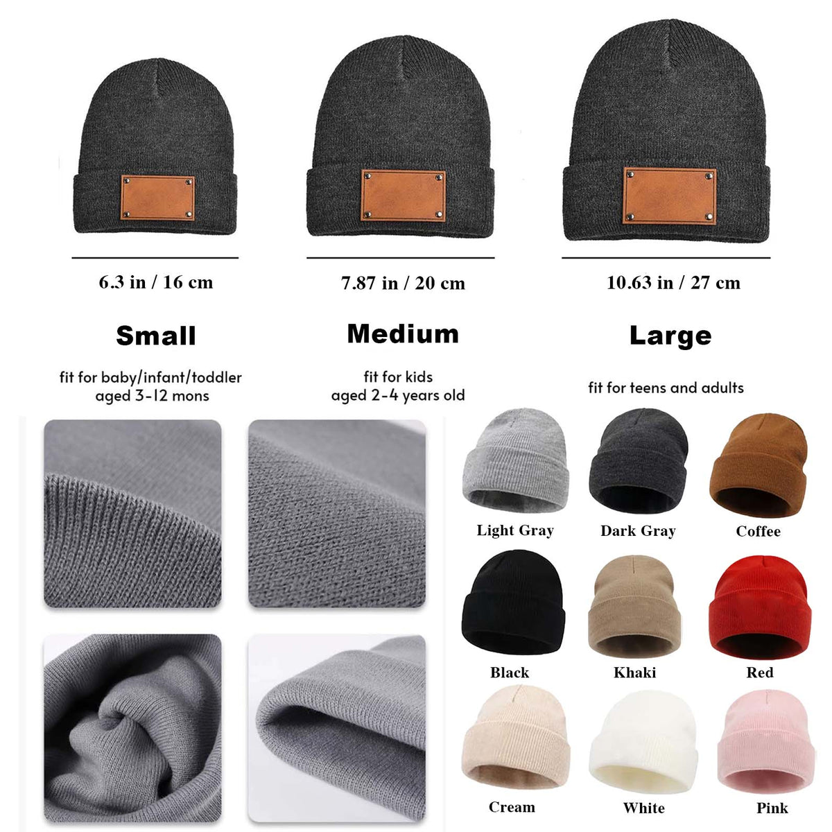 250 Years Semiquincentennial Knit Leather Patch Beanie | America 250 Years Anniversary | Print Leather Patch Hat 683631