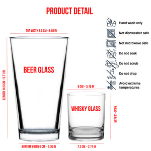 Donald Trump Cheers Fuckers Beer Glass | President Trump Print Whisky Glasses, St Patrick's Day Glass 681897- GOP