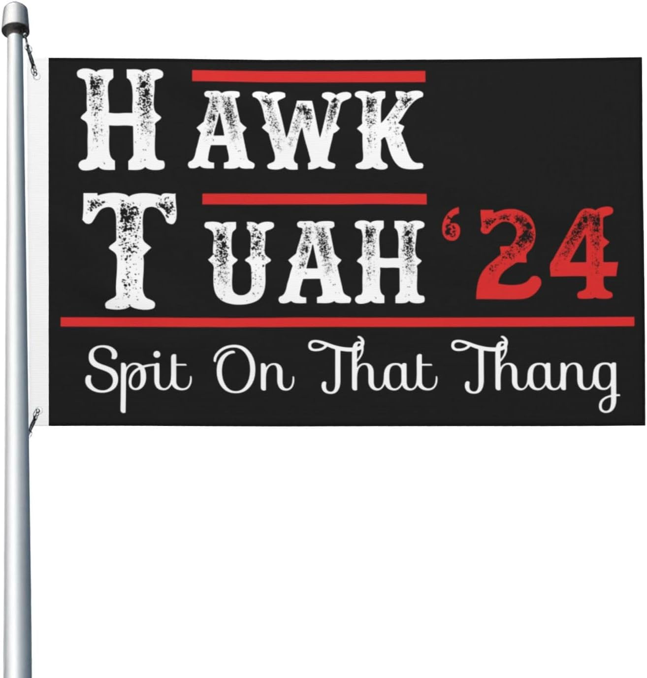 Hawk Tuah Spit on That Thing Flag Double Sided Vintage Flag Wall Decor for Garden 3X5 Ft, Hawk Tush Spit on That Thing Tapestry for College Dorm