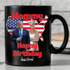 My Mom/Dad With Donald Trump Custom Photo Black Mug | Birthday Mug | Funny Birthday Gift Ideas 682048 - GOP